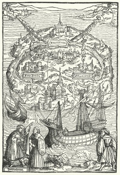 Ostrov Utopie od Ambrosius Holbein