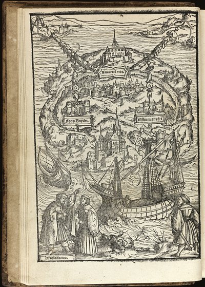 Utopie od Thomase More, 1518 od Ambrosius Holbein