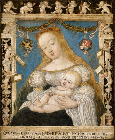 Panna s dítětem od Ambrosius Holbein