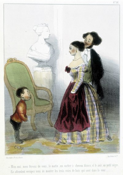Karikatura - v "" Madeleines"" od Chama, v. 1870-1880 od Amédée de Noé