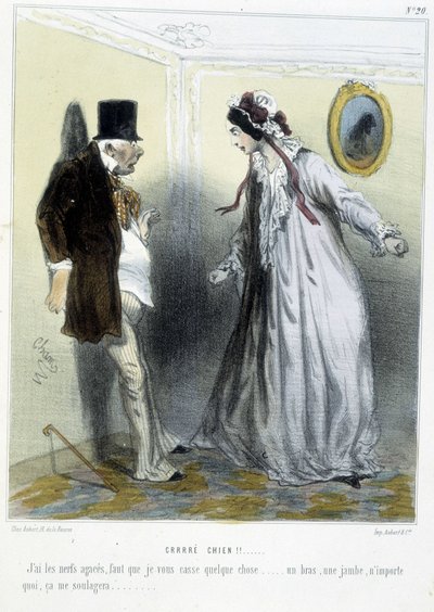 Crrré chien! - v „“ Madeleines ““ od Chama, v. 1870-1880 od Amédée de Noé