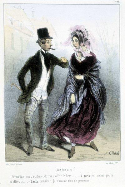 Velkorysost – v „“Madleines““ od Chama, v. 1870-1880 od Amédée de Noé