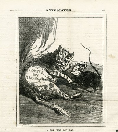 Ilustrace Cham (1819-1879) v Le Charivari od Amédée de Noé