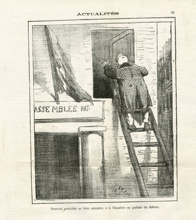 Ilustrace Cham (1819-1879) v Le Charivari od Amédée de Noé