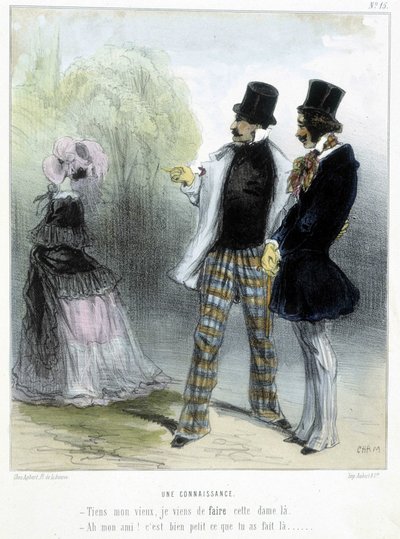 Známý - v "" Madeleines"" od Chama, kolem 1870-1880 od Amédée de Noé