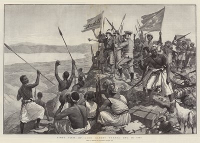První pohled na jezero Albert Nyanza, 13. prosince 1887 od Amedee Forestier