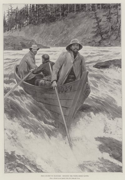 Od Eustonu po Klondike, střílení White-Horse Rapids od Amedee Forestier
