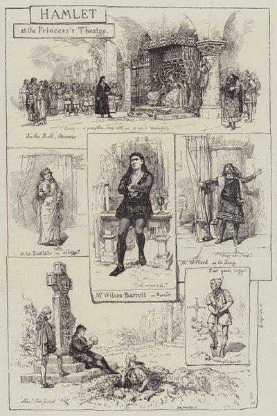 Hamlet v divadle princezny od Amedee Forestier