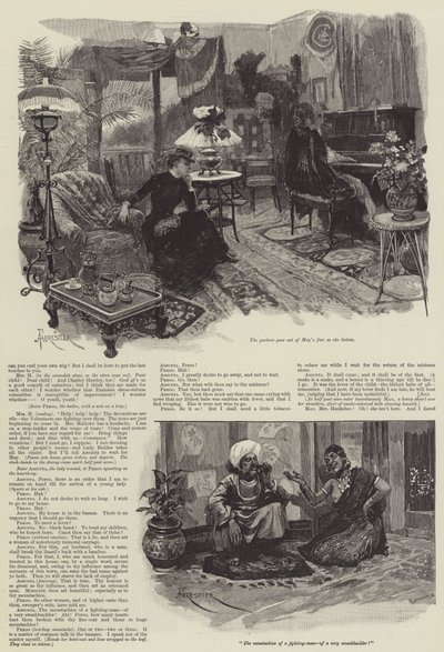 Paní Hauksbeeová sedí venku, Nehistorická fraška, Rudyard Kipling od Amedee Forestier