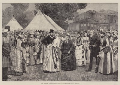 Královnina jubilejní zahradní párty v Buckinghamském paláci, 29. června od Amedee Forestier