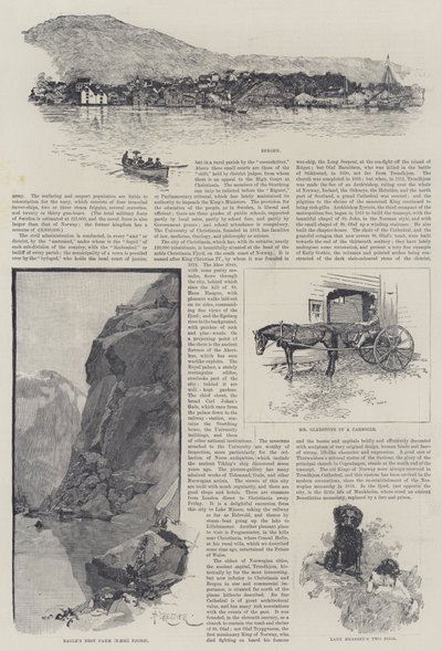 Sluneční paprsek v Norsku od Lady Brassey od Amedee Forestier