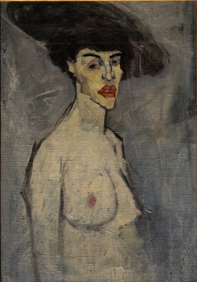 Akt s kloboukem od Amedeo Modigliani