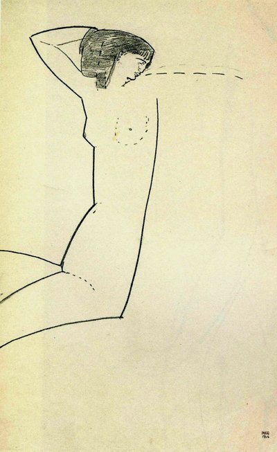 Anna Achmatova, 1911 od Amedeo Modigliani