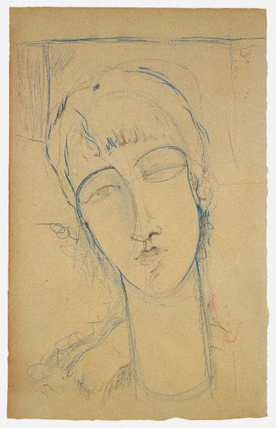 Anna Akhmatova Portrét rudé ženy, 1915 od Amedeo Modigliani