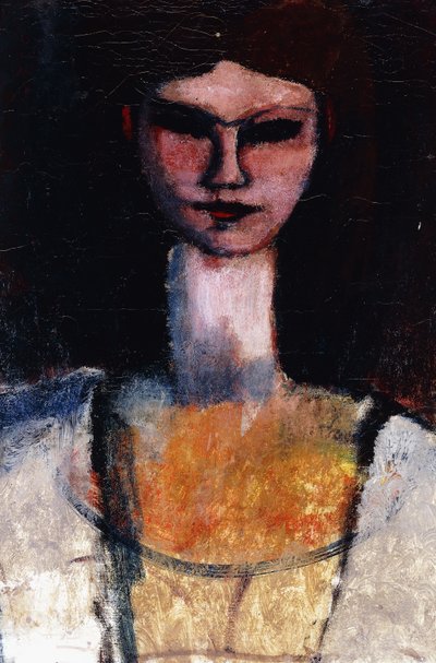 Busta mladé ženy; Busta mladé ženy, kolem 1910-11 od Amedeo Modigliani
