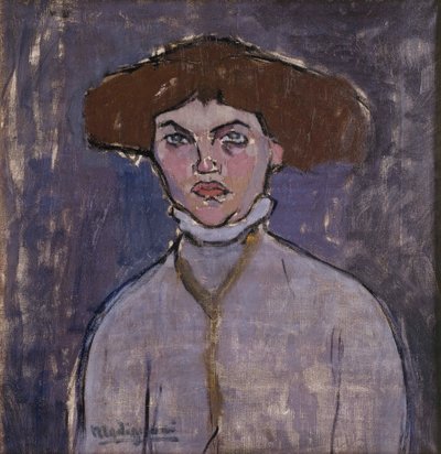 Busta mladé ženy, 1908. od Amedeo Modigliani