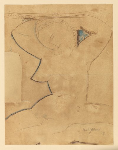 Caryatide au Sein Pointu (Karyatida se špičatými prsy) od Amedeo Modigliani