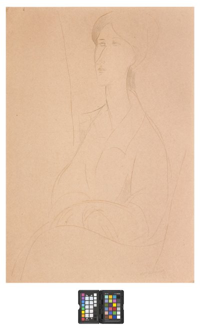 Hanks Zborowska s rukama na klíně od Amedeo Modigliani
