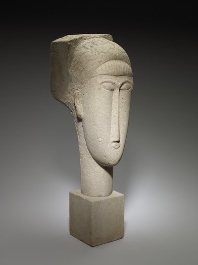 Head, 1911-12 (vápenec) od Amedeo Modigliani