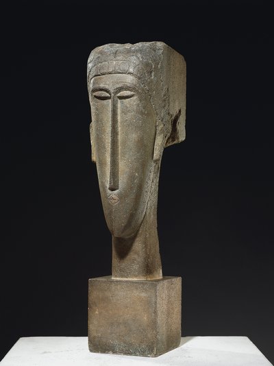 Head, cca 1910-12 (vápenec) od Amedeo Modigliani