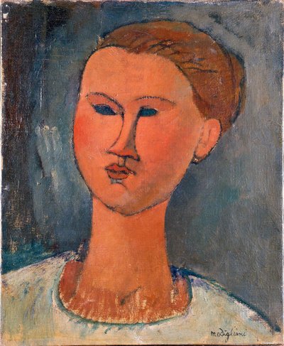 Hlava mladé ženy od Amedeo Modigliani
