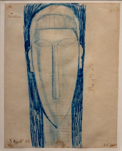 Hlava od Amedeo Modigliani