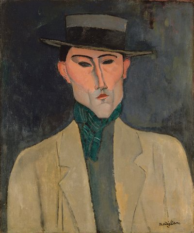 Muž v klobouku od Amedeo Modigliani