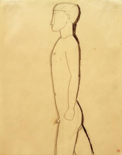 Muž z profilu od Amedeo Modigliani