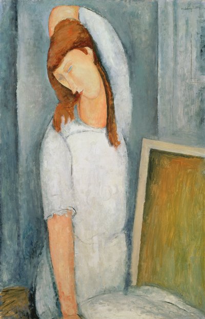Portrét Jeanne Hebuterne (1898-1920) s levou paží za hlavou od Amedeo Modigliani