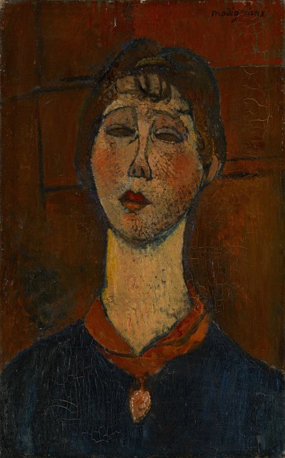 Portrét Madame Dorival, kolem roku 1916 od Amedeo Modigliani