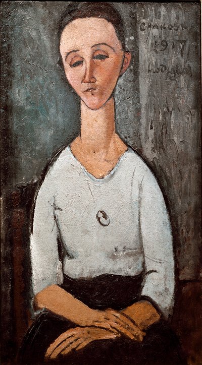 Portrét paní Chakoské. Obraz Amedea Modiglianiho (1884-1920) od Amedeo Modigliani