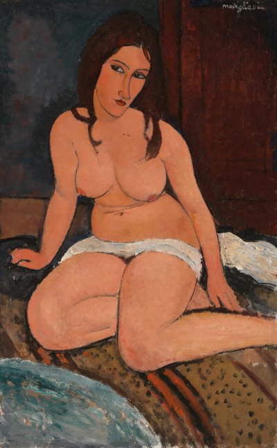 Sedící akt od Amedeo Modigliani