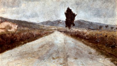 Toskánská cesta. Obraz Amedea Modiglianiho (1884-1920) od Amedeo Modigliani