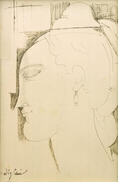 Hlava ženy od Amedeo Modigliani