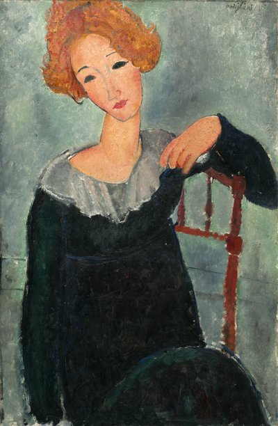 Žena s červenými vlasy od Amedeo Modigliani