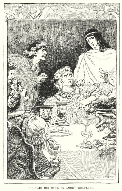 Položil ruku na Anerovo rameno (rytina) od Amelia M. (attr.to) Bowerley or Bauerle
