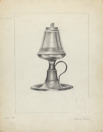 Camphenová lampa od Amelia Tuccio