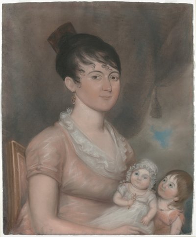 Anna Margaret Blake a její dvě děti od American 19th Century