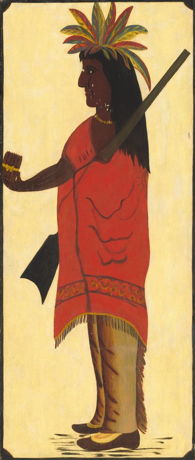 Nápis Indian Tobacco Shop [avers, Indián směrem doleva] od American 19th Century
