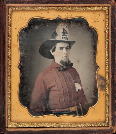 Portrét hasiče od American 19th Century