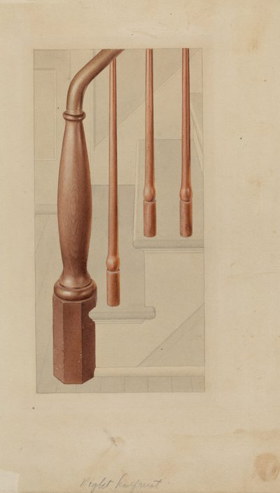 Newel Post od American 20th Century