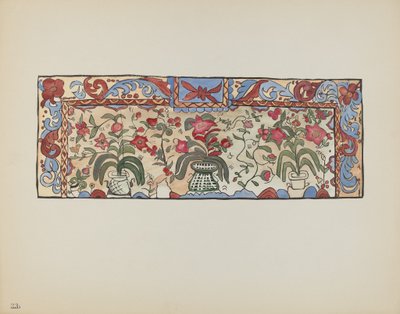 Deska 23: Malba na jelenici, Laguna: Z portfolia "Španělské koloniální návrhy Nového Mexika" od American 20th Century