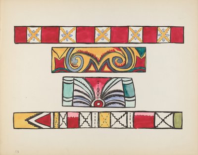 Talíř 49: Různý design: Z portfolia "Španělské koloniální návrhy Nového Mexika" od American 20th Century