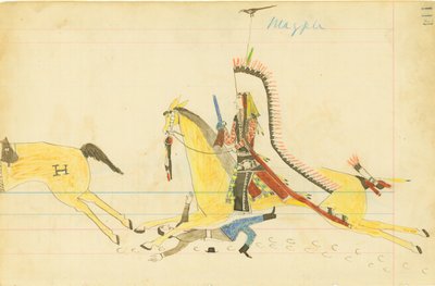 Straka, vyjící vlk, jižní Čejenové od American Native