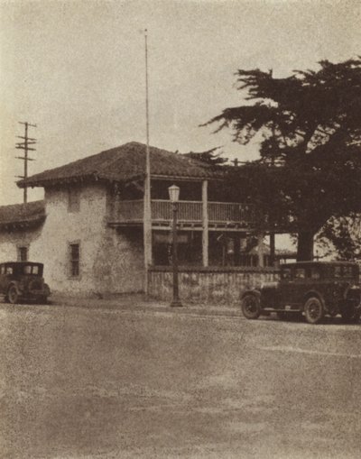Kalifornie: První kalifornský Capitol (černobílá fotografie) od American Photographer (after)