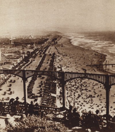 Kalifornie: San Francisco Ocean Beach (černobílá fotografie) od American Photographer (after)