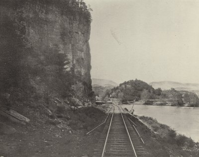 Castle Rock, New River (černobílá fotografie) od American Photographer (after)
