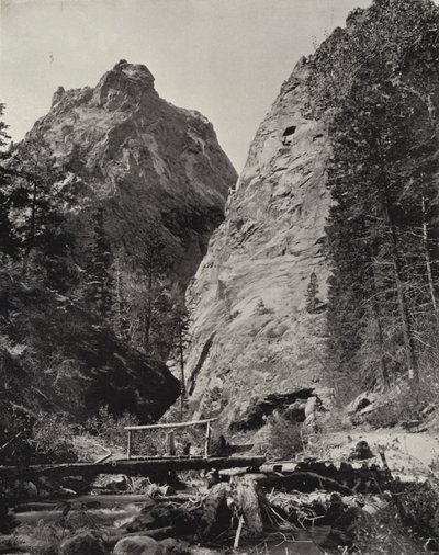 Cheyenne Canyon, Colorado (černobílá fotografie) od American Photographer (after)