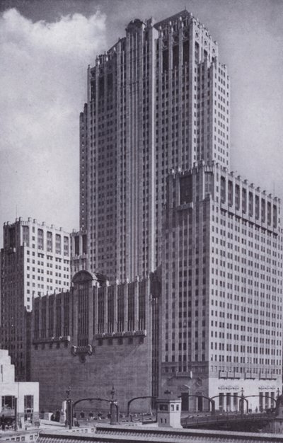 Chicago: The Civic Opera House (černobílá fotografie) od American Photographer (after)