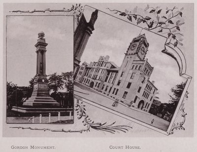 Gordonův památník; Court House (černobílá fotografie) od American Photographer (after)
